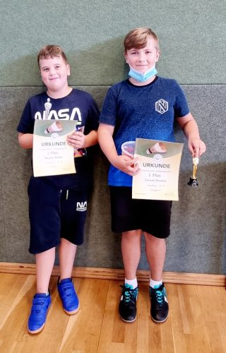 Fotos des Kindertrainings und die Gewinner am 20.08.2020